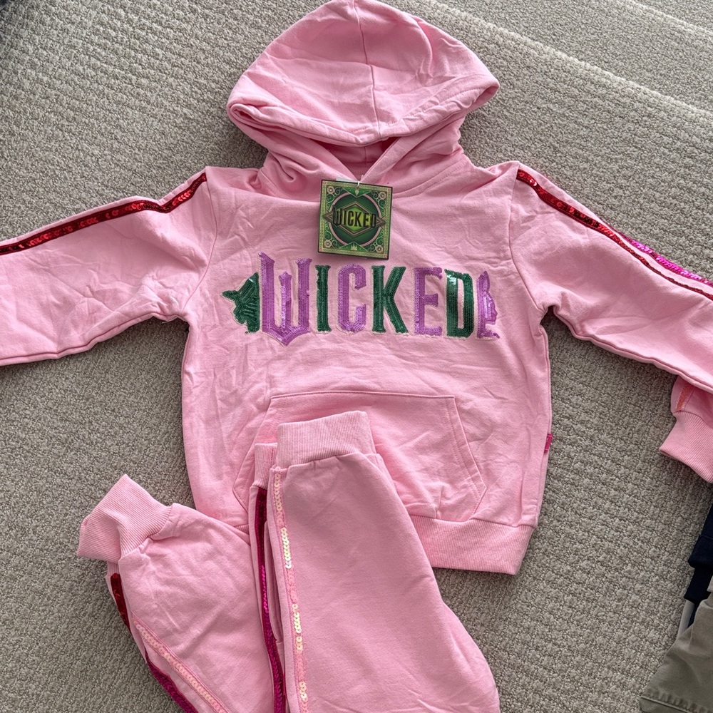 Lola + The Boys Pink 'Wicked' Kids Matching Set size 8